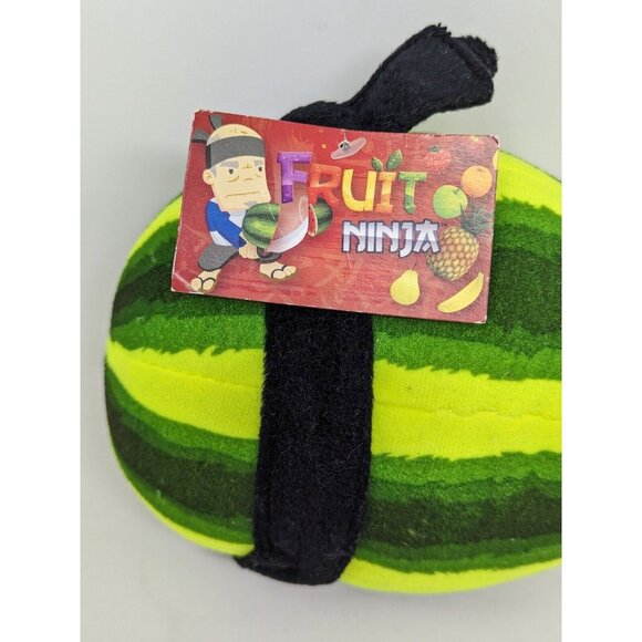 Fruit Ninja Watermelon Plush 6” Game App Stuffed Animal NANCO 2012 - Picture 3 of 6